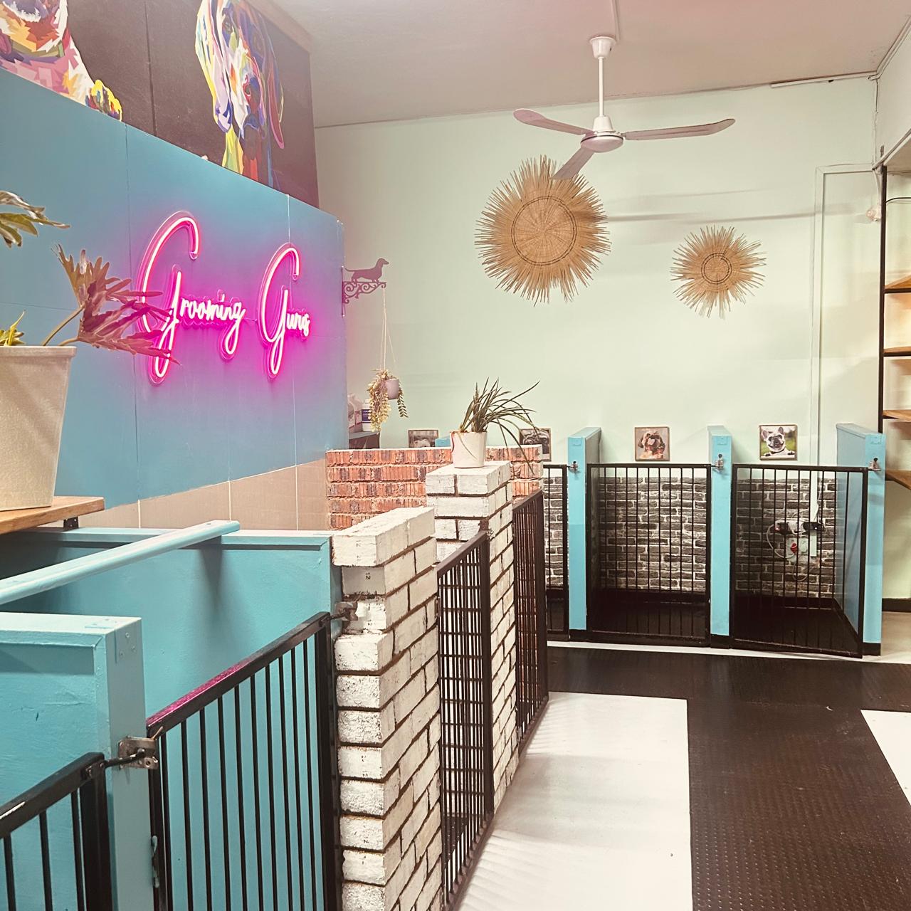 The daycare and boarding area